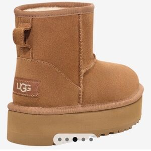 Uggs kids classic mini platform chestnut